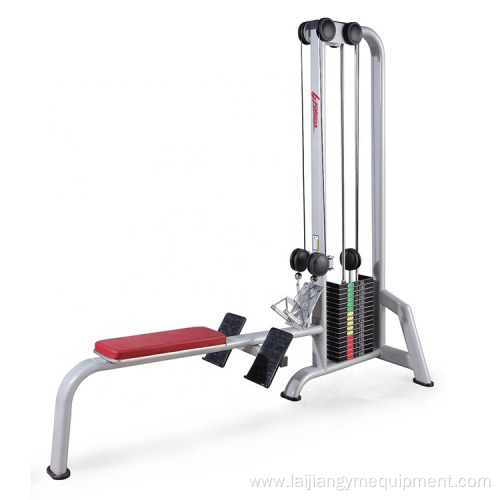 Gym equipment seated low pulley row exercise machines